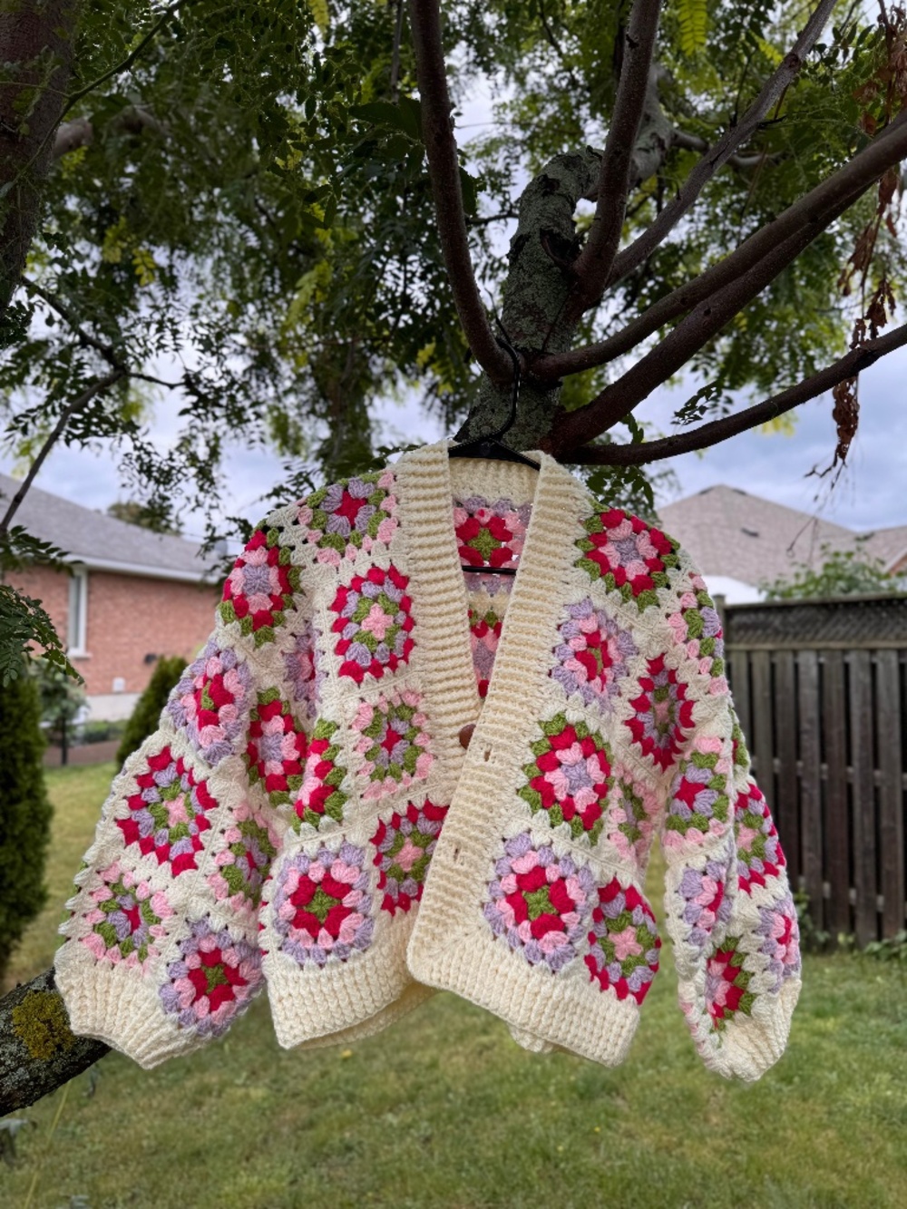 New Handmade crochet cardigan